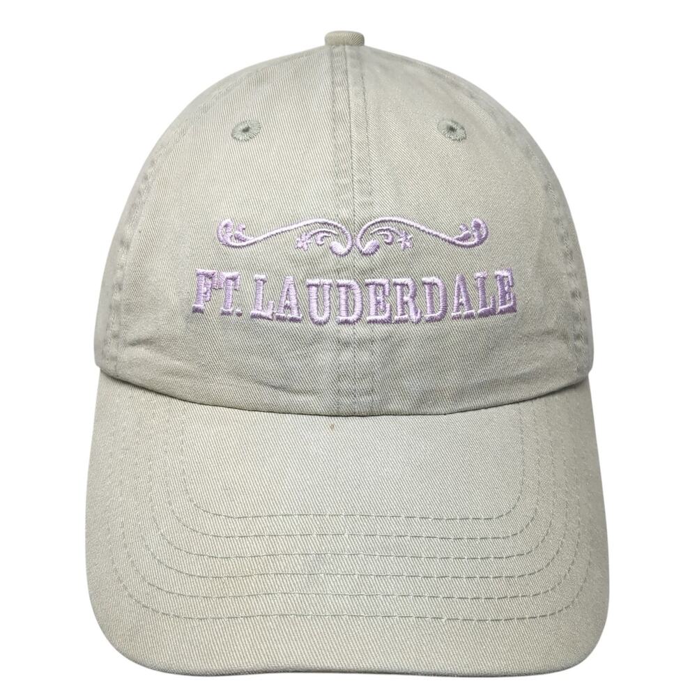 Ft. Lauderdale Slideback Baseball Cap Green OS Adjustable Embroidered Polar